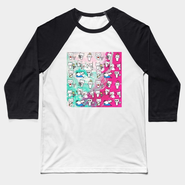 cute bears Baseball T-Shirt by zzzozzo